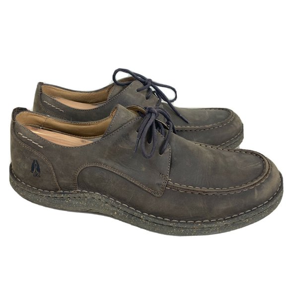 Hush Puppies Men’s  12 Progression Olive Brown Oiled Leather Lace Up Oxford New!